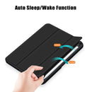 Solid Color TPU + Acrylic Horizontal Flip Leather Tablet Case with Three-folding Holder & Sleep / Wake-up Function & Pen Slot For iPad mini 6(Black)