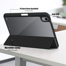 Solid Color TPU + Acrylic Horizontal Flip Leather Tablet Case with Three-folding Holder & Sleep / Wake-up Function & Pen Slot For iPad mini 6(Black)