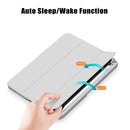 Solid Color TPU + Acrylic Horizontal Flip Leather Tablet Case with Three-folding Holder & Sleep / Wake-up Function & Pen Slot For iPad mini 6(Grey)