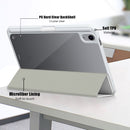 Solid Color TPU + Acrylic Horizontal Flip Leather Tablet Case with Three-folding Holder & Sleep / Wake-up Function & Pen Slot For iPad mini 6(Grey)