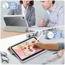 Solid Color TPU + Acrylic Horizontal Flip Leather Tablet Case with Three-folding Holder & Sleep / Wake-up Function & Pen Slot For iPad mini 6(Grey)