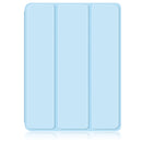 Solid Color TPU + Acrylic Horizontal Flip Leather Tablet Case with Three-folding Holder & Sleep / Wake-up Function & Pen Slot For iPad mini 6(White Ice Blue)
