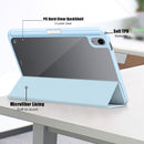 Solid Color TPU + Acrylic Horizontal Flip Leather Tablet Case with Three-folding Holder & Sleep / Wake-up Function & Pen Slot For iPad mini 6(White Ice Blue)