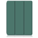 Solid Color TPU + Acrylic Horizontal Flip Leather Tablet Case with Three-folding Holder & Sleep / Wake-up Function & Pen Slot For iPad mini 6(Dark Green)