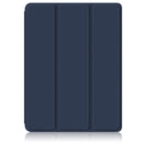 Solid Color TPU + Acrylic Horizontal Flip Leather Tablet Case with Three-folding Holder & Sleep / Wake-up Function & Pen Slot For iPad mini 6(Dark Blue)