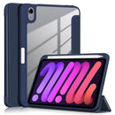 Solid Color TPU + Acrylic Horizontal Flip Leather Tablet Case with Three-folding Holder & Sleep / Wake-up Function & Pen Slot For iPad mini 6(Dark Blue)