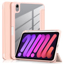 Solid Color TPU + Acrylic Horizontal Flip Leather Tablet Case with Three-folding Holder & Sleep / Wake-up Function & Pen Slot For iPad mini 6(Rose Gold)