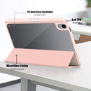 Solid Color TPU + Acrylic Horizontal Flip Leather Tablet Case with Three-folding Holder & Sleep / Wake-up Function & Pen Slot For iPad mini 6(Rose Gold)