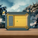 Wireless Earphones Shockproof Bumblebee Carbon Fiber Protective Case with Switch For AirPods Pro(Green Yellow)