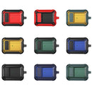 Wireless Earphones Shockproof Bumblebee Carbon Fiber Protective Case with Switch For AirPods Pro(Green Yellow)