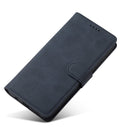 For Samsung Galaxy A22 5G Frosted Anti-theft Brush Horizontal Flip Leather Case with Holder & Card Slots & Wallet(Dark Blue)