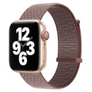 Hook and Loop Fastener Dual Section Watch Band For Apple Watch Series 7 41mm / 6&SE&5&4 40mm / 3&2&1 38mm(Smoky Purple)