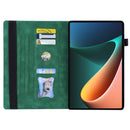 Business Shockproof Horizontal Flip Leather Case with Holder & Card Slots & Photo Frame & Pen Slot For Xiaomi Mi Pad 5 / 5 Pro(Green)