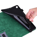 Business Shockproof Horizontal Flip Leather Case with Holder & Card Slots & Photo Frame & Pen Slot For Xiaomi Mi Pad 5 / 5 Pro(Green)