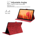 For Xiaomi Pad 5 / Pad 5 Pro Love Butterfly Pattern Horizontal Flip Leather Case with Holder & Sleep / Wake-up Function(Red)