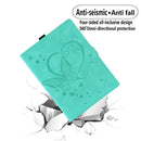 For Xiaomi Pad 5 / Pad 5 Pro Love Butterfly Pattern Horizontal Flip Leather Case with Holder & Sleep / Wake-up Function(Mint Green)