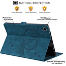 For Xiaomi Pad 5 / Pad 5 Pro Love Butterfly Pattern Horizontal Flip Leather Case with Holder & Sleep / Wake-up Function(Blue)