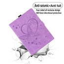 For Xiaomi Pad 5 / Pad 5 Pro Love Butterfly Pattern Horizontal Flip Leather Case with Holder & Sleep / Wake-up Function(Purple)