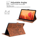 For Xiaomi Pad 5 / Pad 5 Pro Love Butterfly Pattern Horizontal Flip Leather Case with Holder & Sleep / Wake-up Function(Brown)