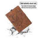 For Xiaomi Pad 5 / Pad 5 Pro Love Butterfly Pattern Horizontal Flip Leather Case with Holder & Sleep / Wake-up Function(Brown)