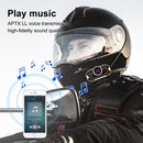V9 Pro Motorcycle Helmet Bluetooth Walkie-talkie Support FM(Black)