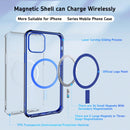 Straight Side Laser Plating Full Coverage Clear TPU Shockproof Magsafe Case For iPhone 13 Pro(Gold)