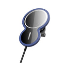 W34 Inverted Gourd-shaped Magnetic Car Wireless Charger Mobile Phone Holder(Blue)
