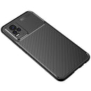 For vivo Y33S Carbon Fiber Texture Shockproof TPU Case(Black)