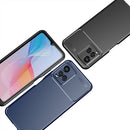 For vivo Y33S Carbon Fiber Texture Shockproof TPU Case(Blue)