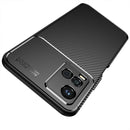 For vivo Y33S Carbon Fiber Texture Shockproof TPU Case(Blue)