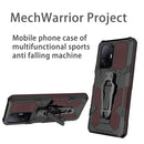 For Xiaomi Mi 11T / 11T Pro Armor Warrior Shockproof PC + TPU Protective Case(Brown)