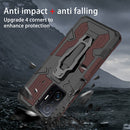 For Xiaomi Mi 11T / 11T Pro Armor Warrior Shockproof PC + TPU Protective Case(Brown)