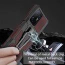 For Xiaomi Mi 11T / 11T Pro Armor Warrior Shockproof PC + TPU Protective Case(Brown)