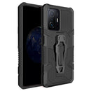 For Xiaomi Mi 11T / 11T Pro Armor Warrior Shockproof PC + TPU Protective Case(Black)