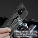 For Xiaomi Mi 11T / 11T Pro Armor Warrior Shockproof PC + TPU Protective Case(Black)