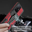 For Xiaomi Mi 11T / 11T Pro Armor Warrior Shockproof PC + TPU Protective Case(Red)