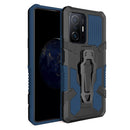 For Xiaomi Mi 11T / 11T Pro Armor Warrior Shockproof PC + TPU Protective Case(Blue)