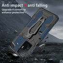 For Xiaomi Mi 11T / 11T Pro Armor Warrior Shockproof PC + TPU Protective Case(Blue)