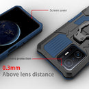 For Xiaomi Mi 11T / 11T Pro Armor Warrior Shockproof PC + TPU Protective Case(Blue)