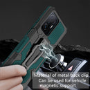 For Xiaomi Mi 11T / 11T Pro Armor Warrior Shockproof PC + TPU Protective Case(Green)
