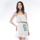 Fashion Buckle Protective Case with Holder & Card Slot & Wallet & Lanyard For iPhone 13 Pro Max(Green)