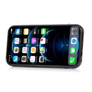 Fashion Buckle Protective Case with Holder & Card Slot & Wallet & Lanyard For iPhone 13(Black)