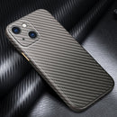 Carbon Fiber Texture Kevlar All-inclusive Shockproof Phone Protective Case For iPhone 13 mini(Deep Space Grey)