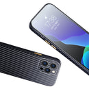 Carbon Fiber Texture Kevlar All-inclusive Shockproof Phone Protective Case For iPhone 13 mini(Deep Space Grey)