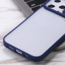 Sliding Camera Cover Design TPU Protective Case For iPhone 13 Pro Max(Sapphire Blue)