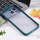 Sliding Camera Cover Design TPU Protective Case For iPhone 13 Pro Max(Dark Green)