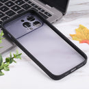 Sliding Camera Cover Design TPU Protective Case For iPhone 13 Pro Max(Black)