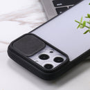 Sliding Camera Cover Design TPU Protective Case For iPhone 13 Pro Max(Black)