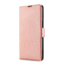 For Google Pixel 5 XL 4G & 5G / Pixel 4a 5G Ultra-thin Voltage Side Buckle PU + TPU Horizontal Flip Leather Case with Holder & Card Slot(Rose Gold)