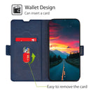 For Xiaomi Mi 11 Ultra Ultra-thin Voltage Side Buckle PU + TPU Horizontal Flip Leather Case with Holder & Card Slot(Blue)